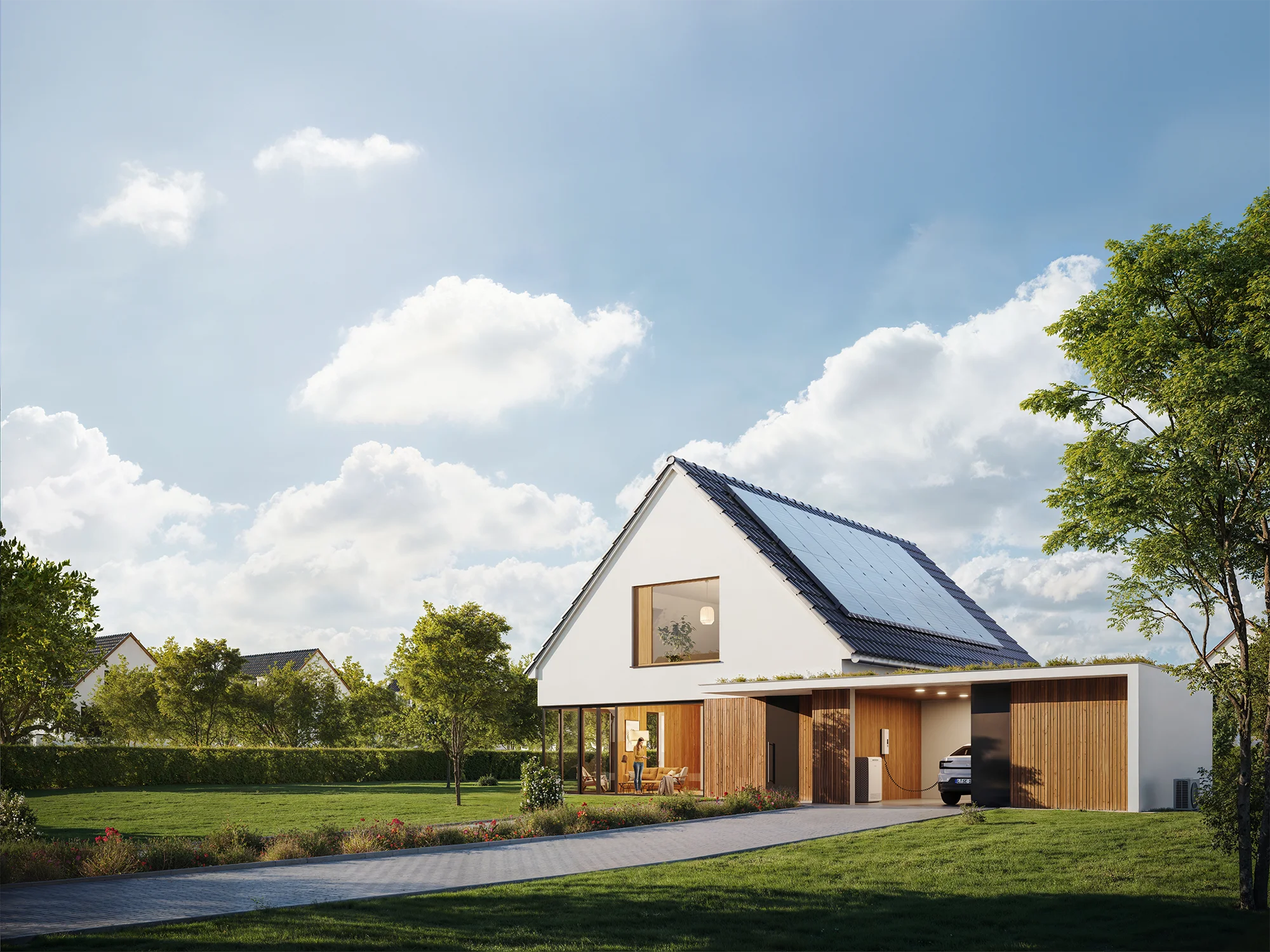 SENEC Solar Wärmepumpe EV-Wallbox Wohnhaus - Ansicht 1