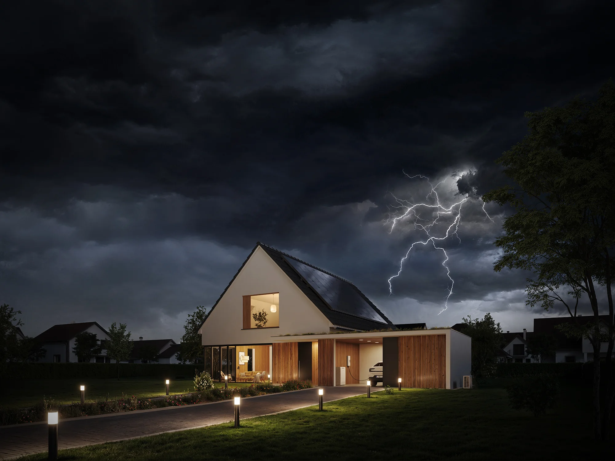 SENEC Solar Wärmepumpe EV-Wallbox Wohnhaus - Ansicht 4
