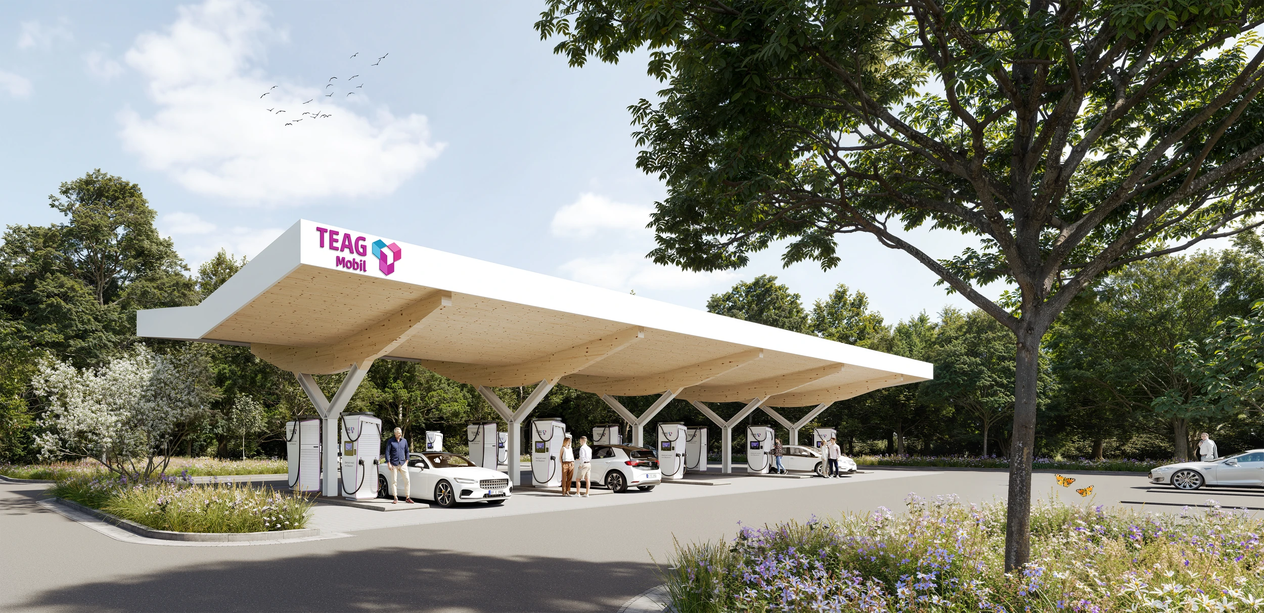 TEAG Mobil Elektrofahrzeug-Ladepark Schleiz