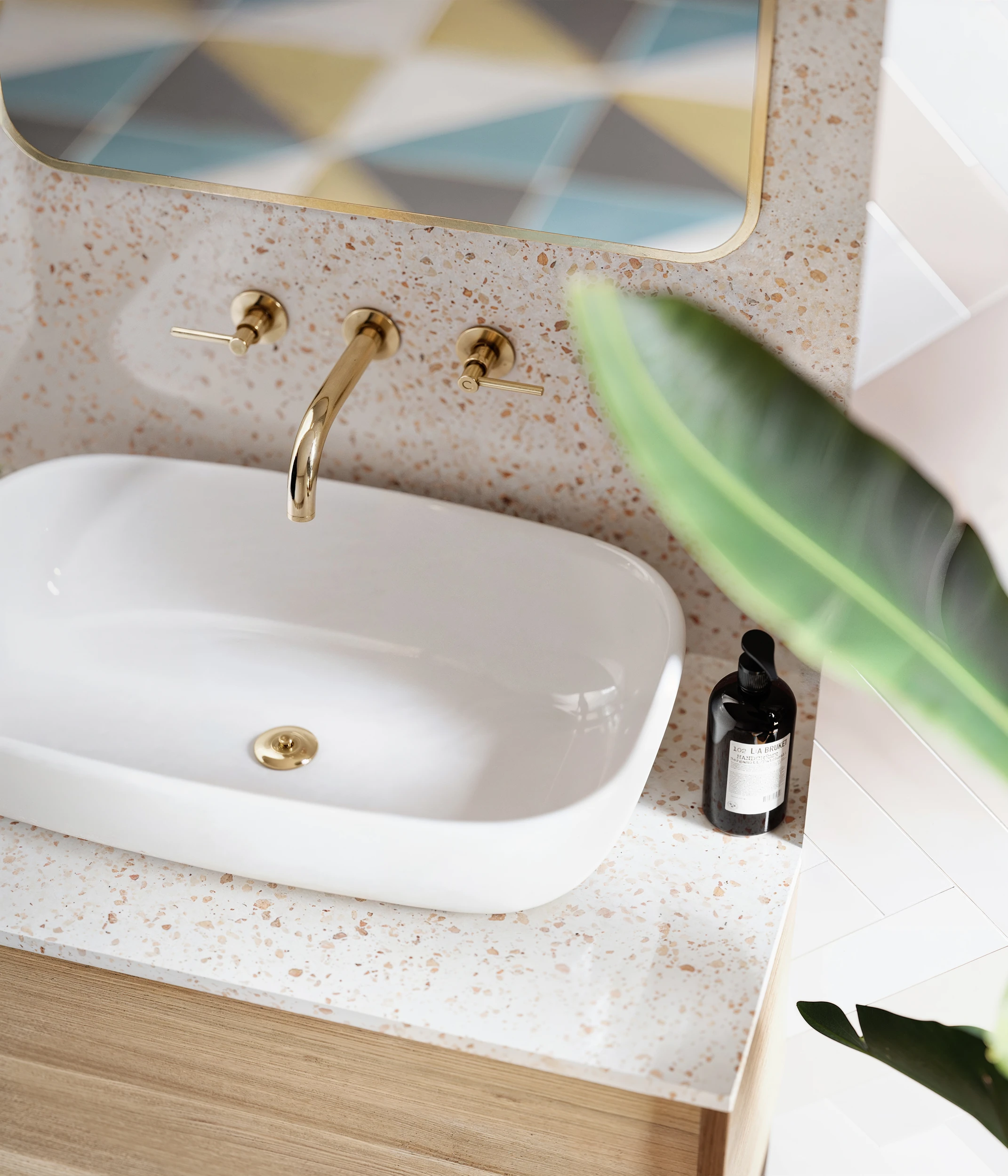 Milise Badezimmer goldene Grohe-Armaturen Pastell - Ansicht 4