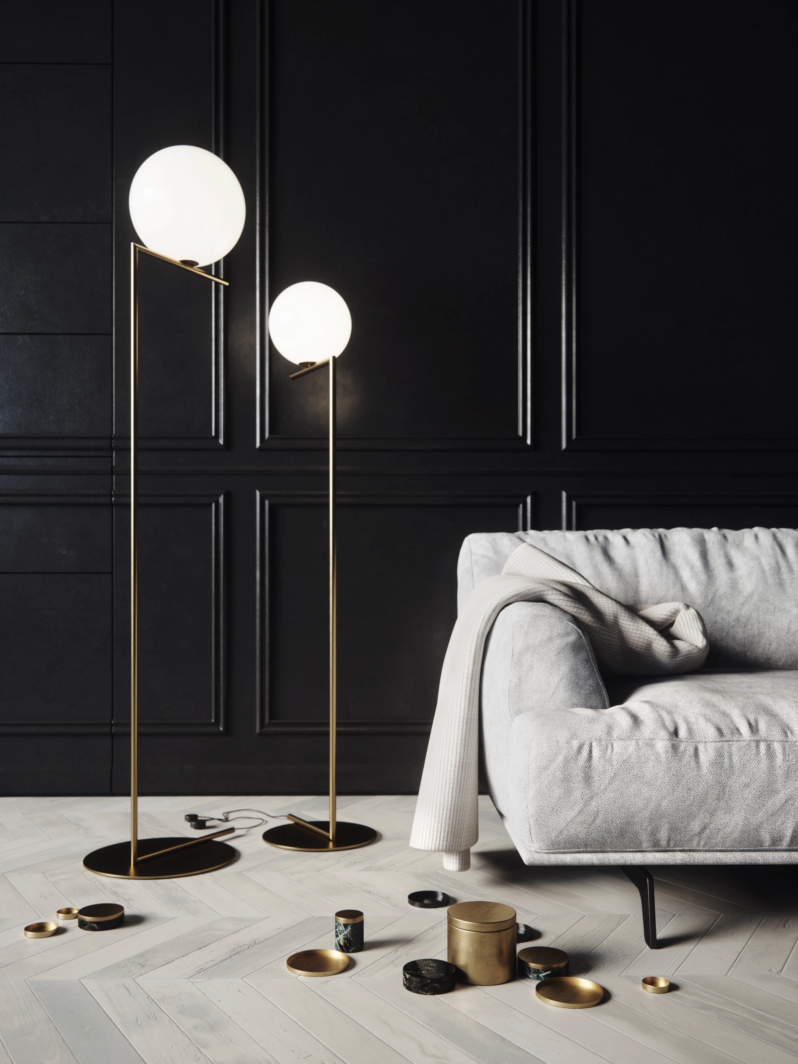 Galvar dunkles klassisches Interieur Tiefe Schatten - Ansicht 1