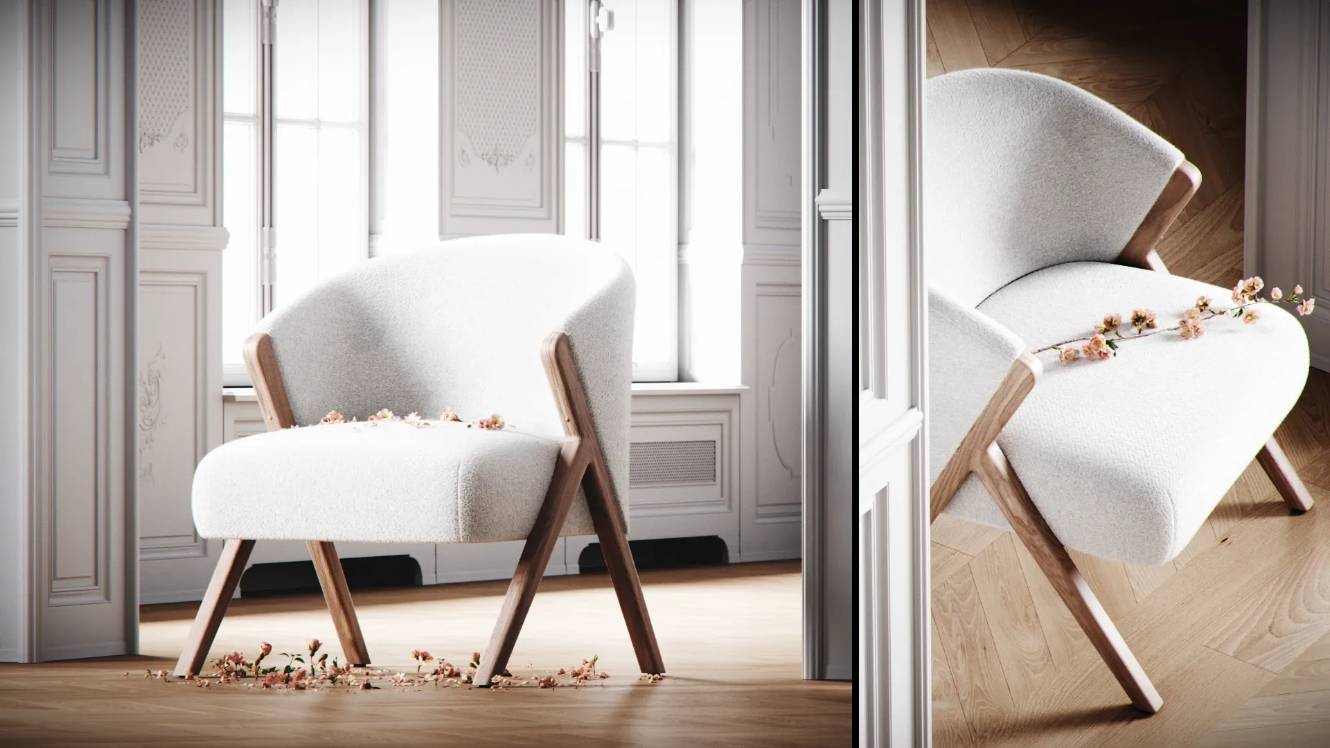 Ivija Pariser Loft Interieur 3D-Animation - Ansicht 3