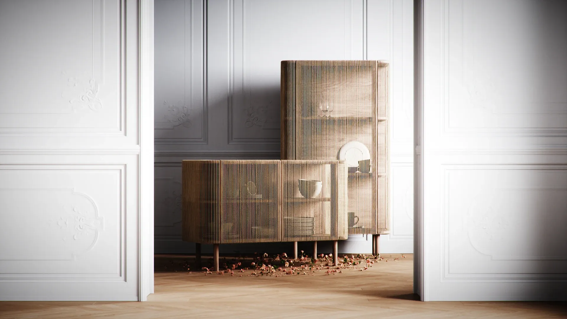 Ivija Pariser Loft Interieur 3D-Animation - Ansicht 4