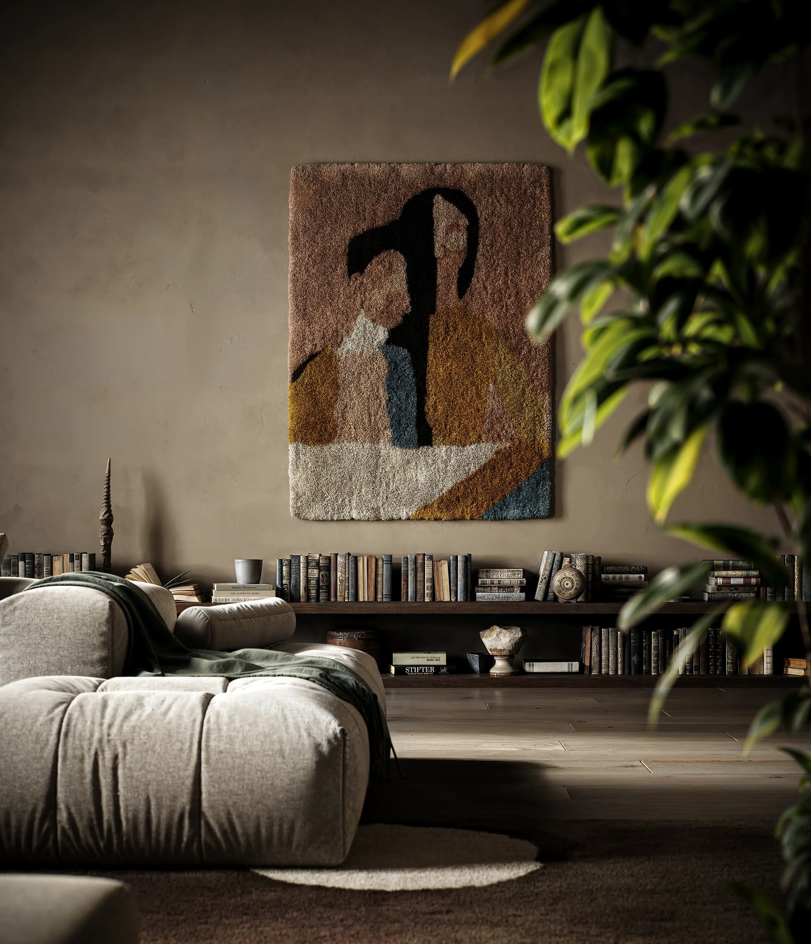 Kuro dunkles erdiges Interieur ethnisch Winter - Ansicht 5