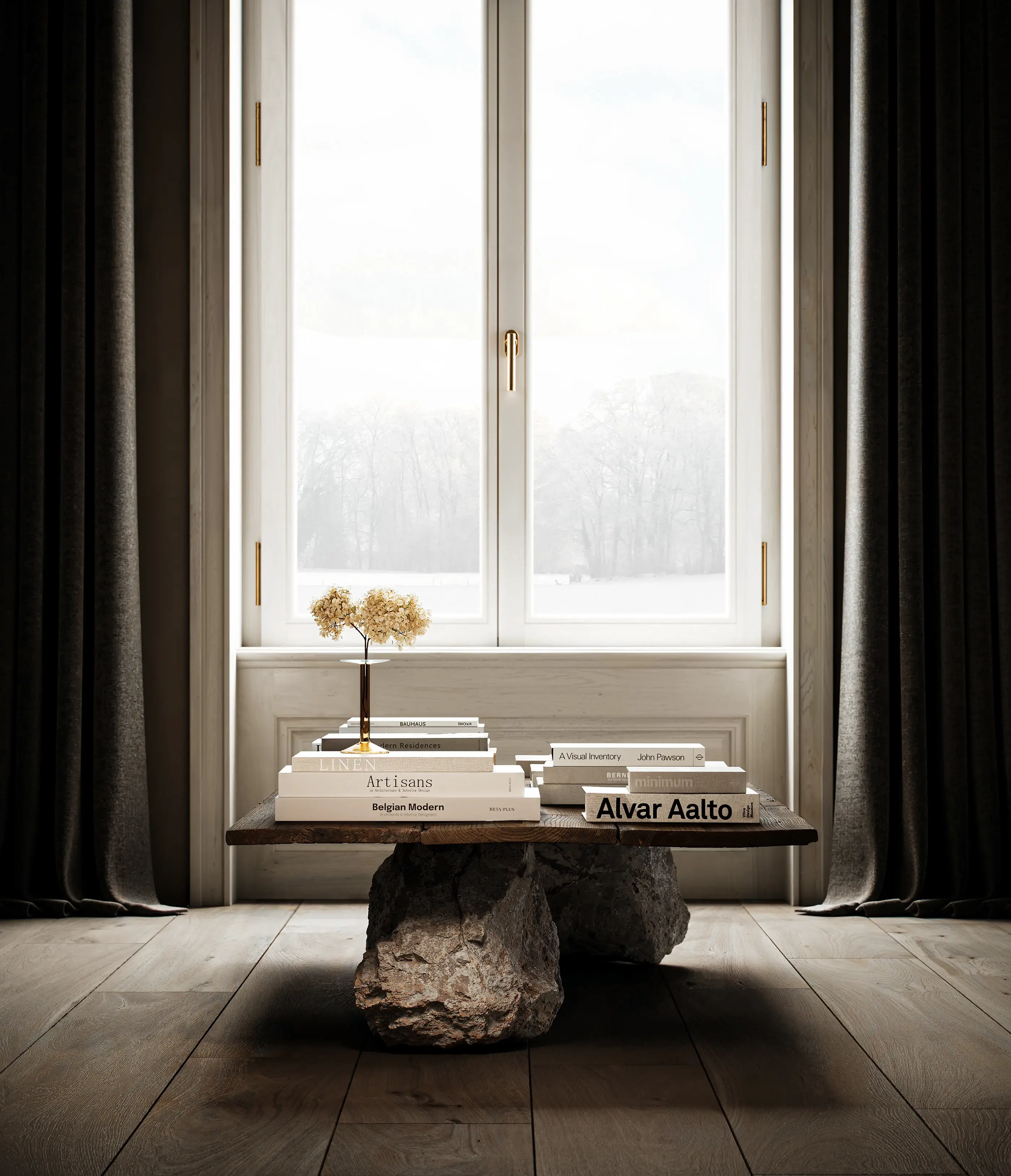 Kuro dunkles erdiges Interieur ethnisch Winter - Ansicht 6