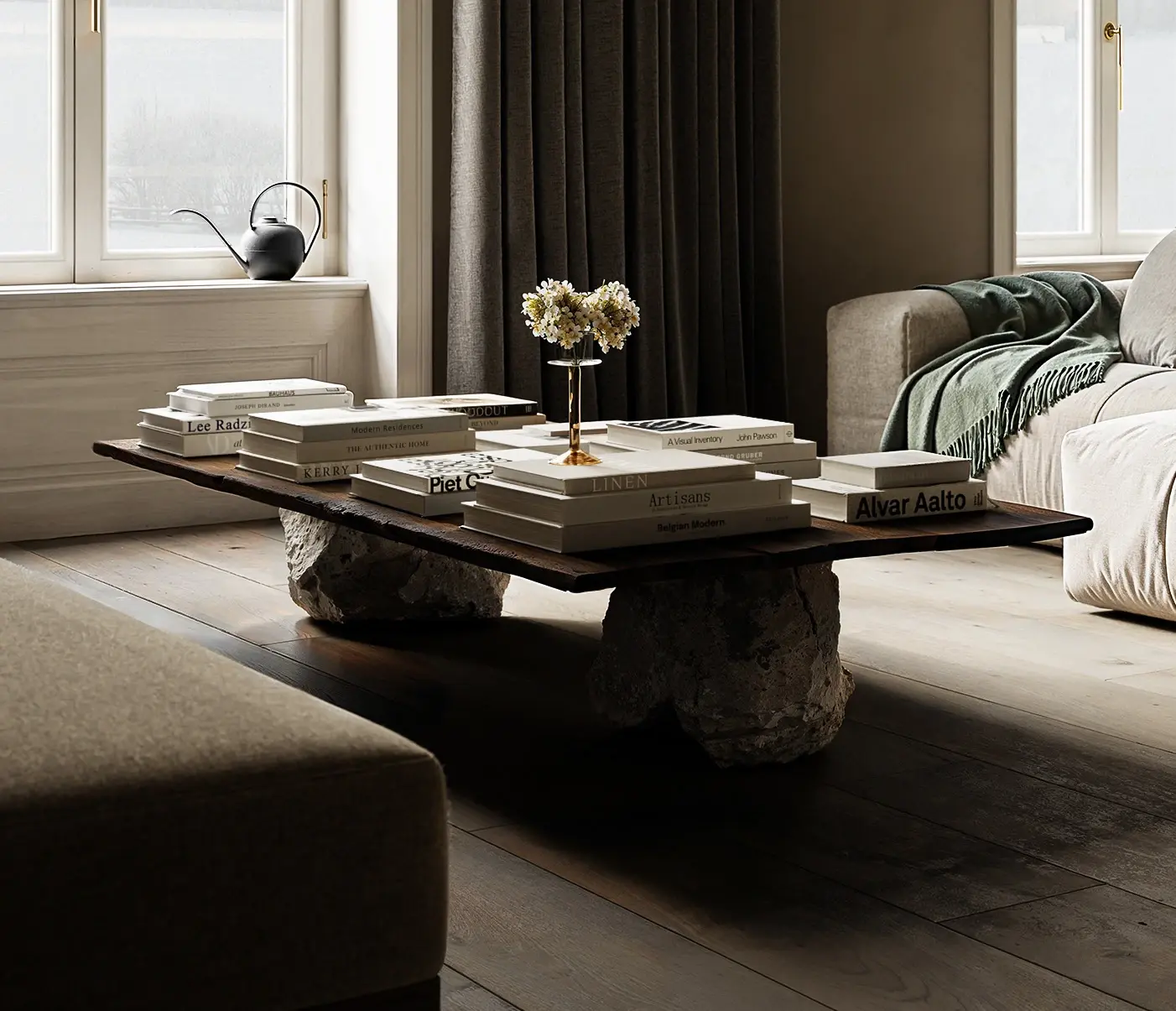 Kuro dunkles erdiges Interieur ethnisch Winter - Ansicht 7