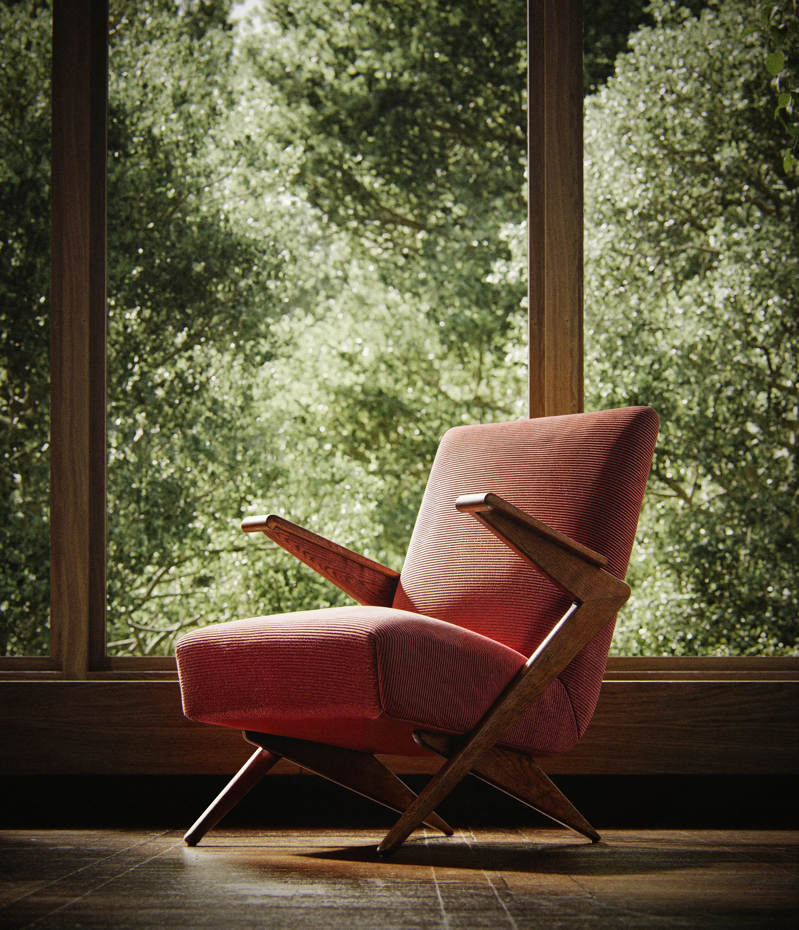 Woodlands Gustav-Gautier-Sessel Holz Interieur - Ansicht 3