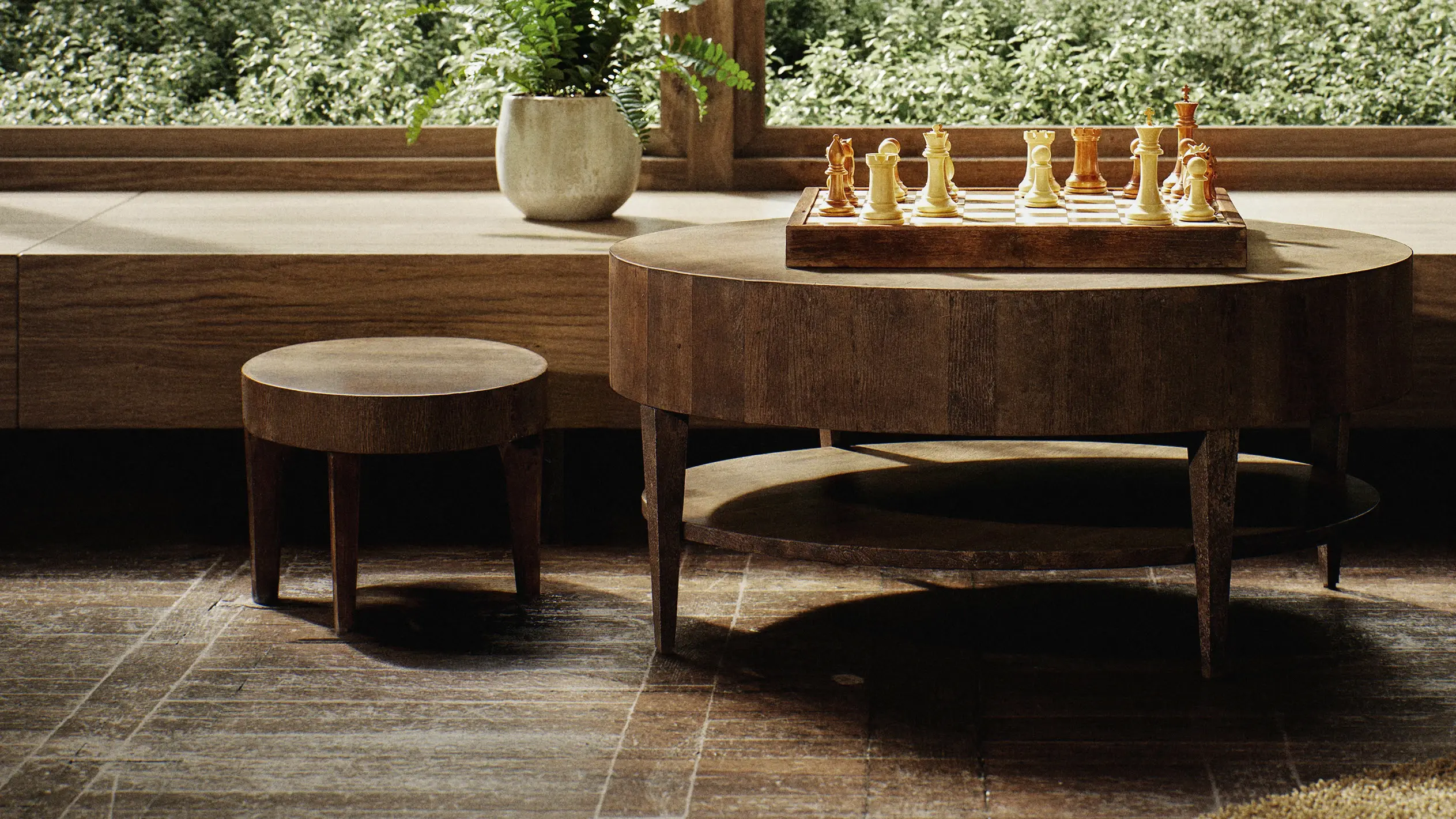Woodlands Gustav-Gautier-Sessel Holz Interieur - Ansicht 7