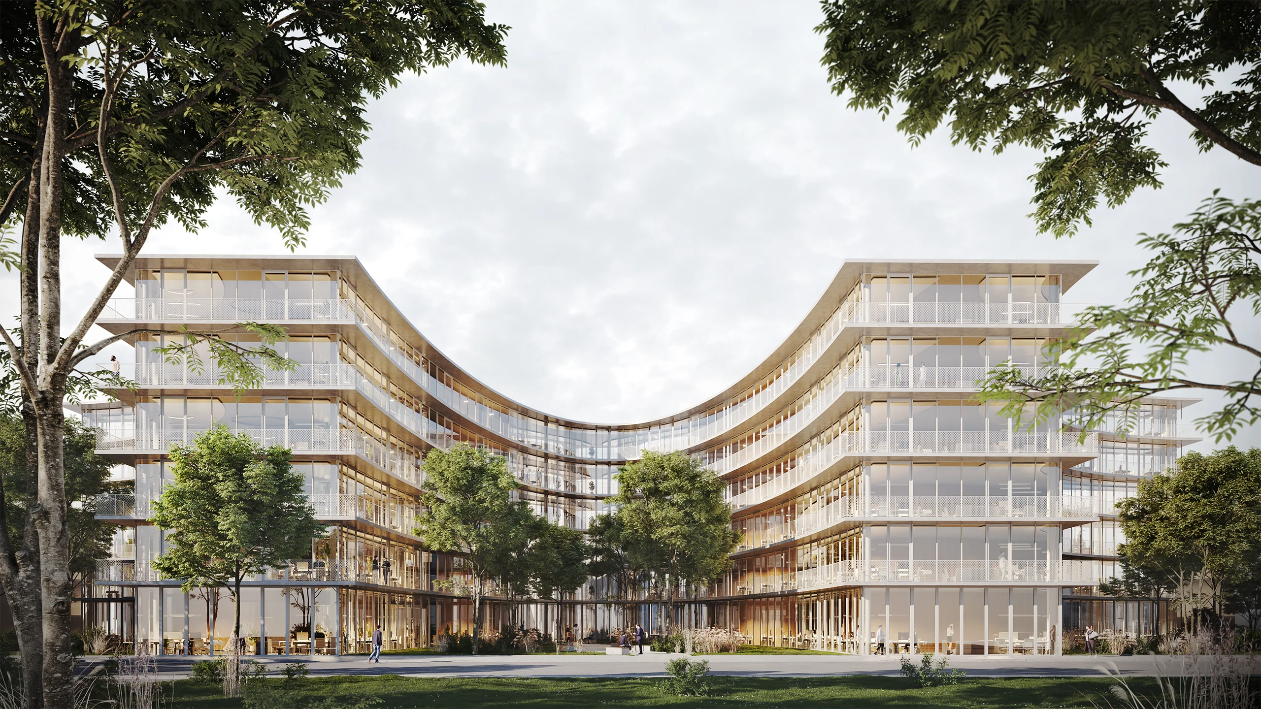 Bürogebäude Herrmann Bosch Wettbewerb Tageslicht