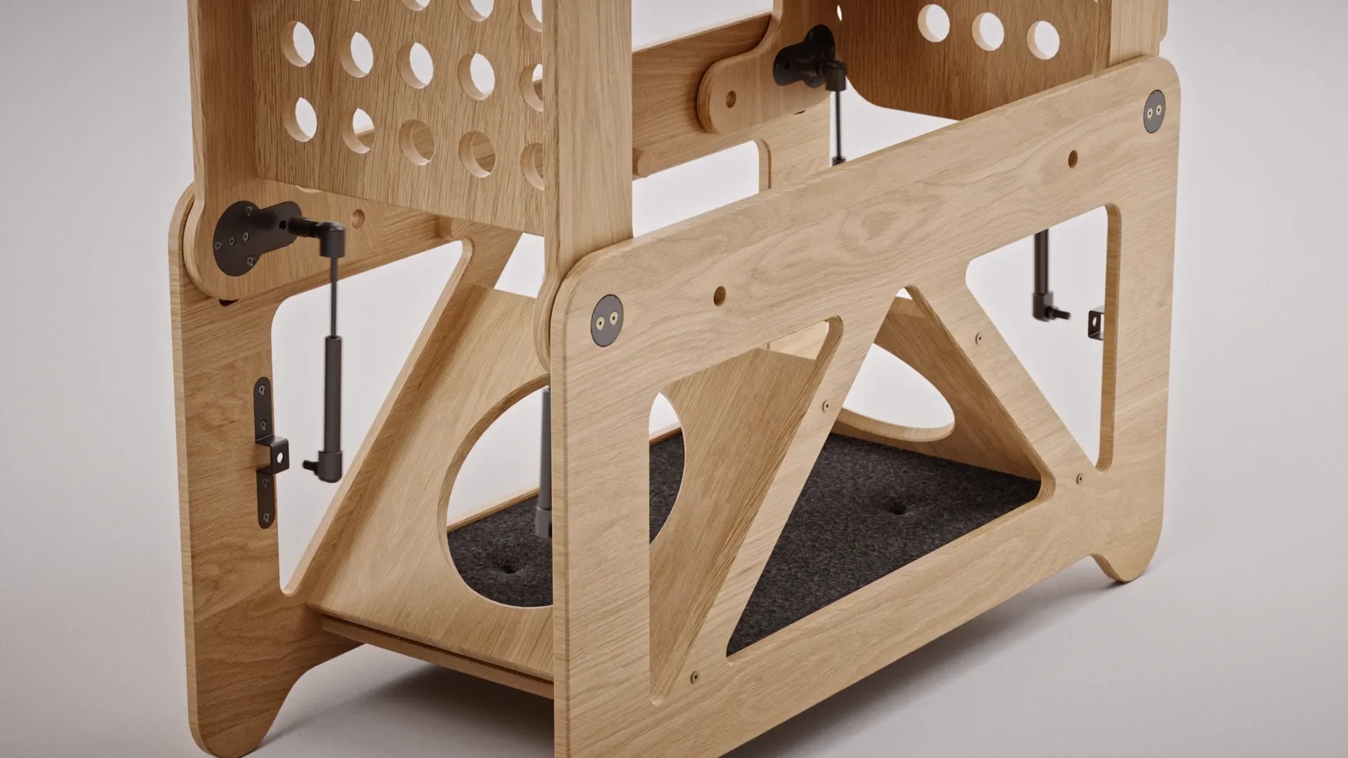 Katzenturm 3D-Animation Transformation entfalten - Ansicht 3
