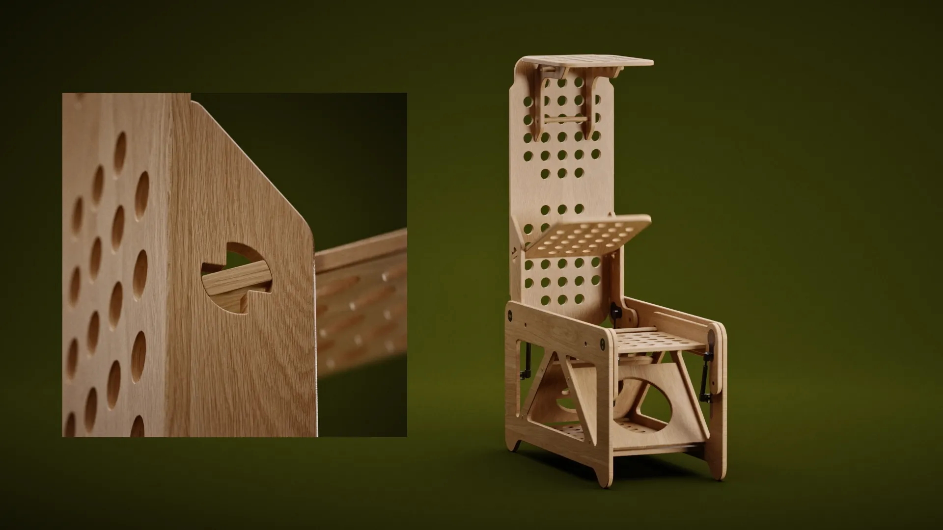 Katzenturm 3D-Animation Transformation entfalten - Ansicht 5