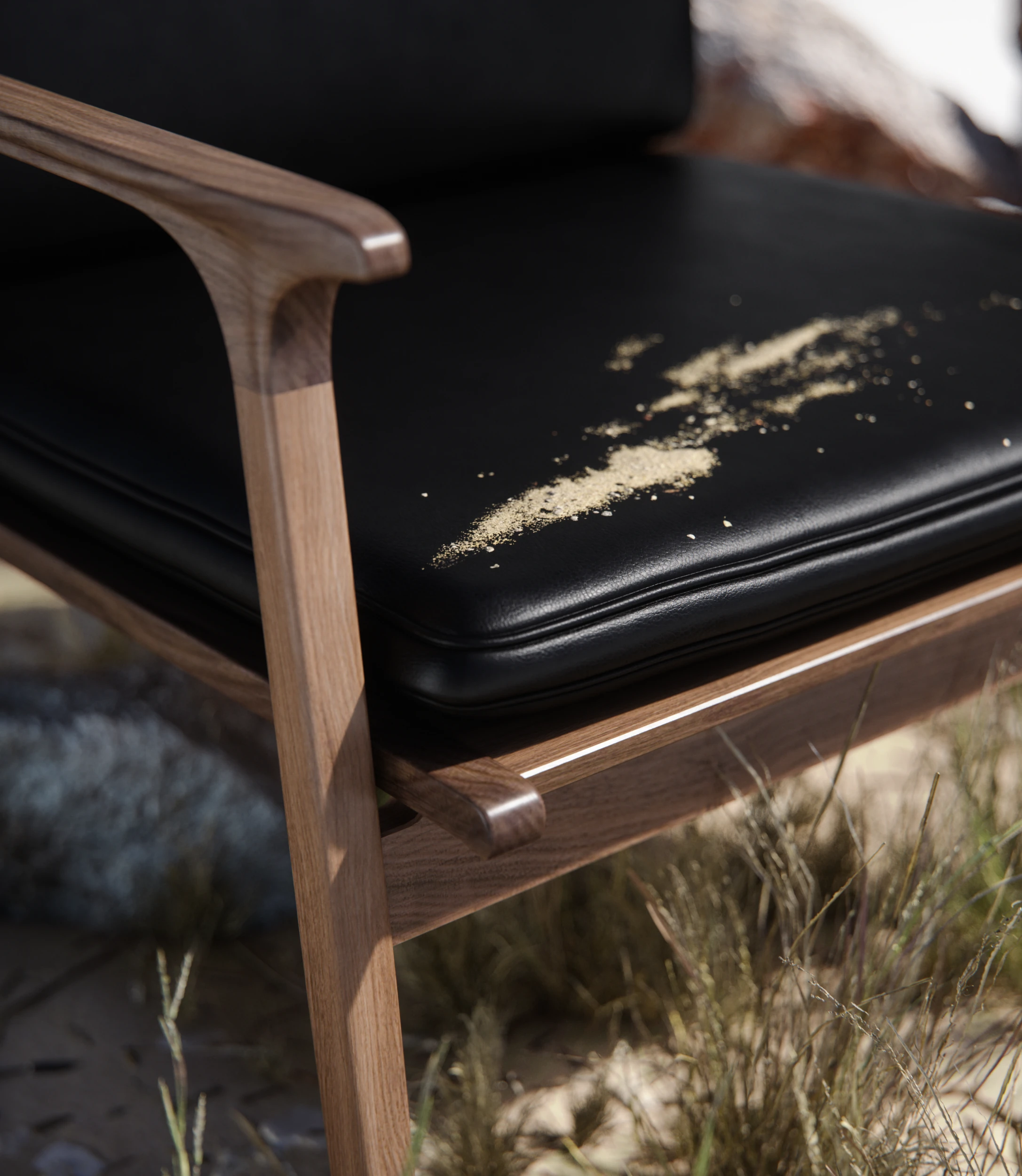 Stellar Ren Lounge Chair Studio weiß Gräser - Ansicht 2