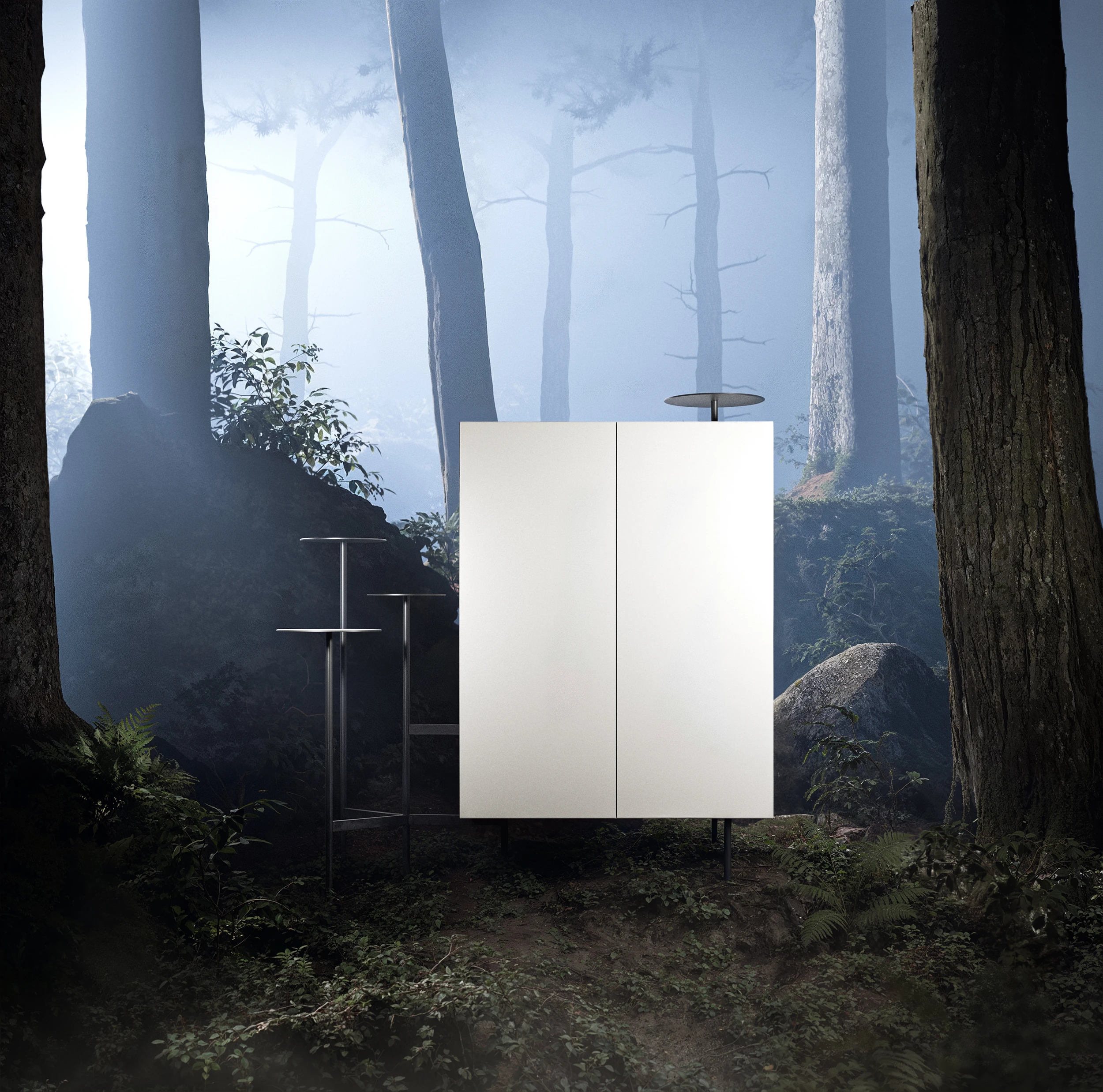 Sideboards Woud Array Mogg Ikebana Natur CGI