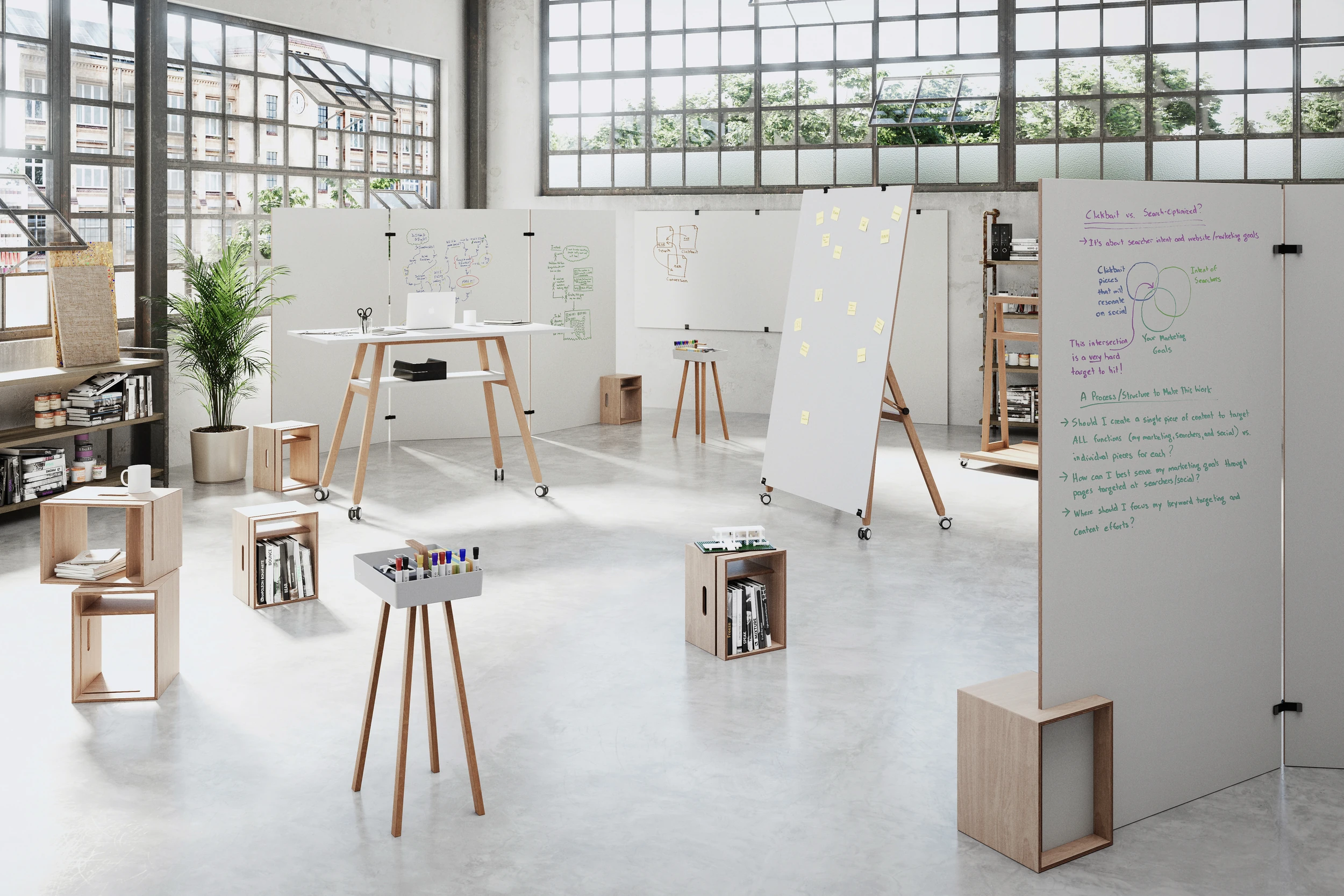 Studiotools Büro Whiteboards Cubes Staffeleien - Ansicht 16