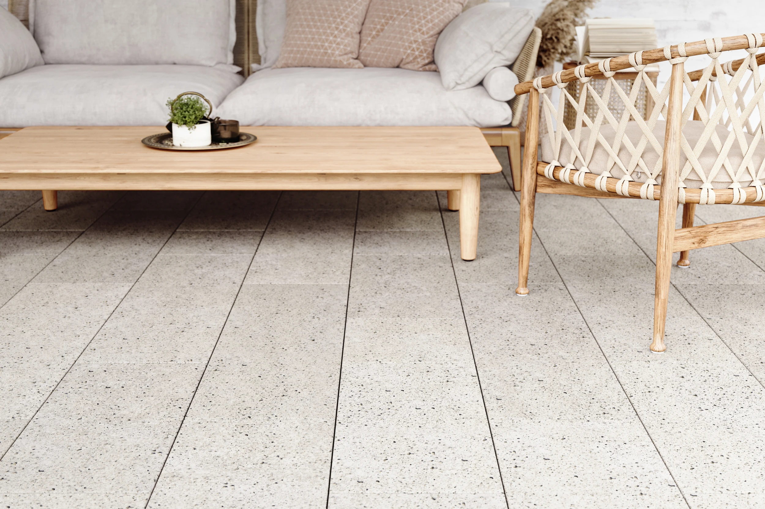 FCN Terrassenplatten Beton architektonisches Setting - Ansicht 2
