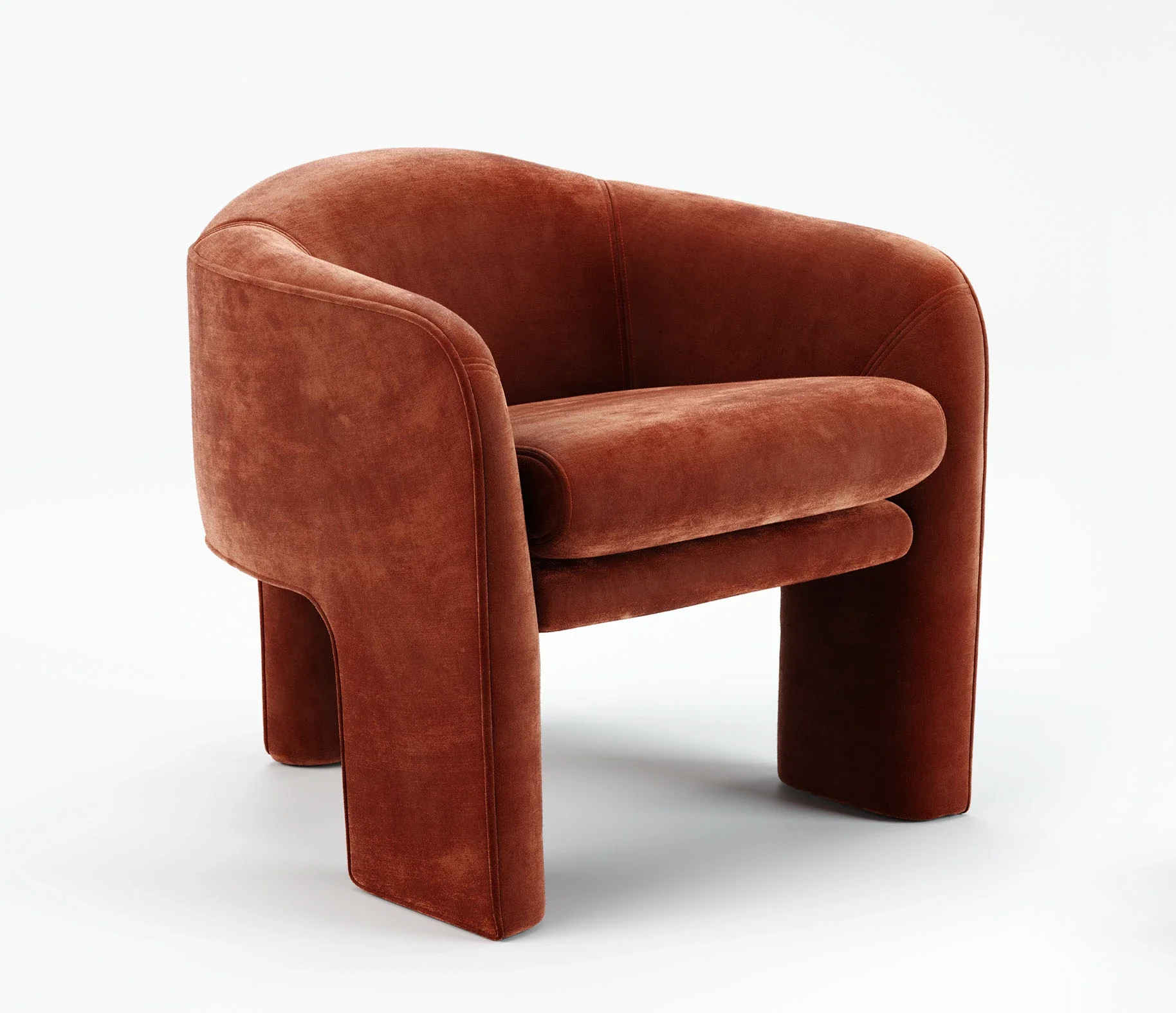 Sessel Studio-Rendering weiß fotorealistisch - Ansicht 11